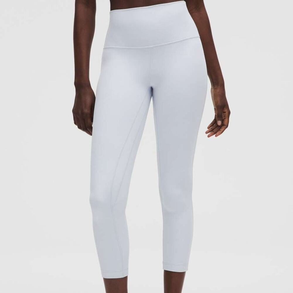 Lululemon NWT Align High-Rise Crop 23" Starch Blue Size 2 Soft Nulu Fabric